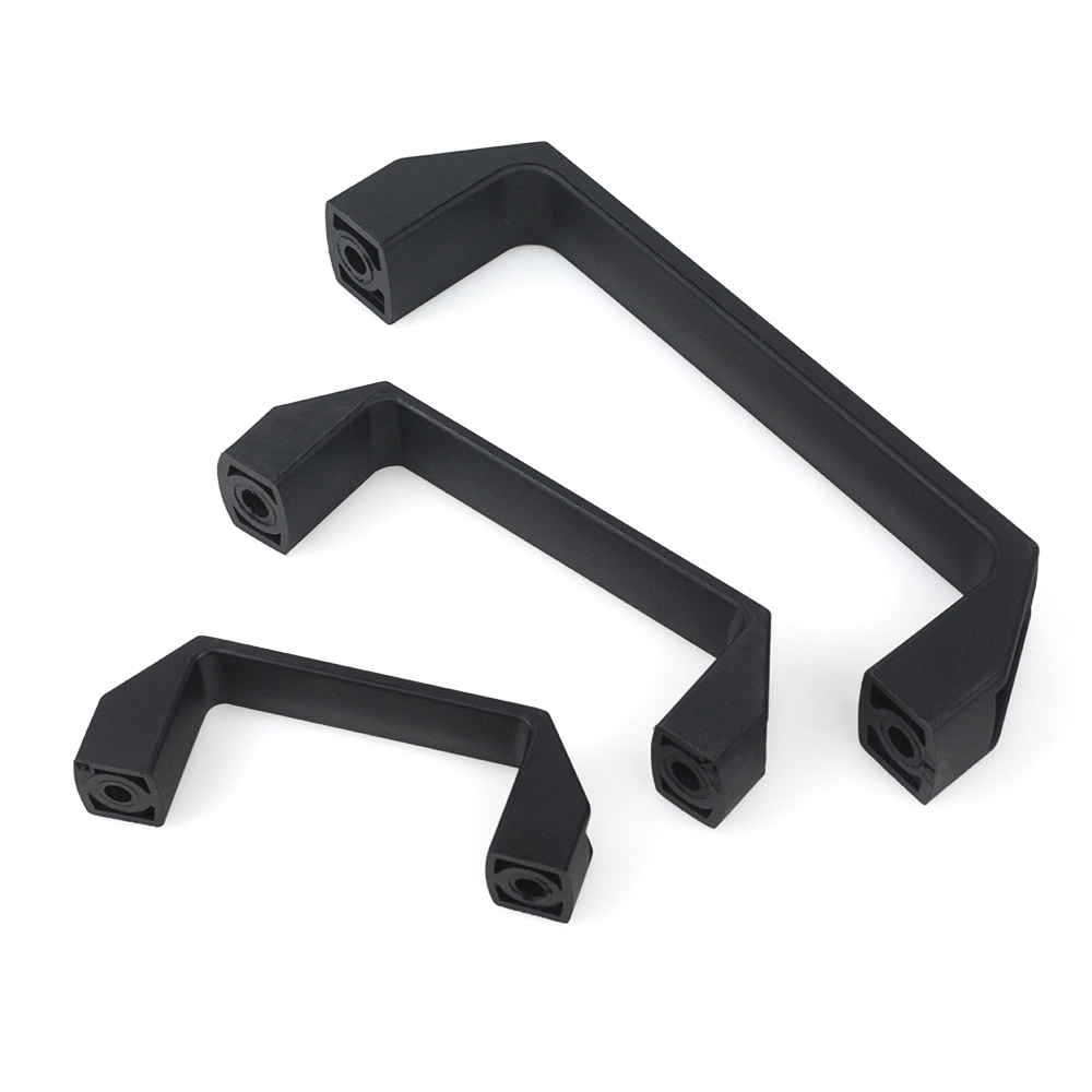 Furniture Hardware Factory - Poignée de porte noire en plastique