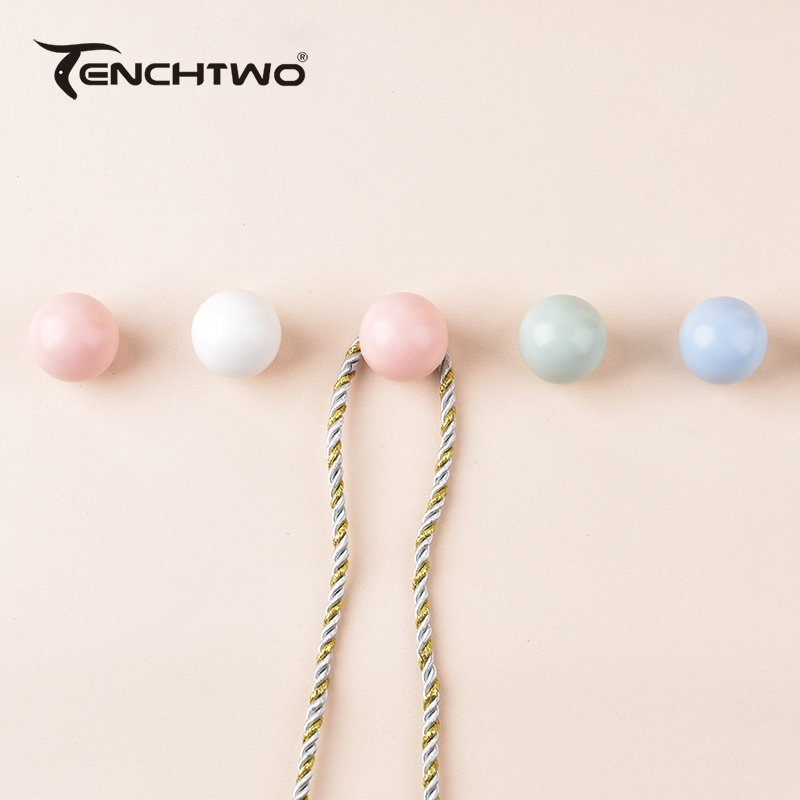 Furniture Hardware Pulls - Crochet rond en céramique, crochet de
