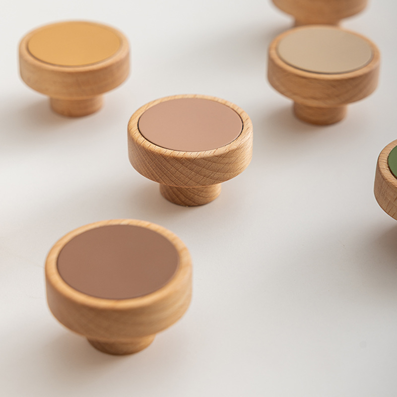 Japanese Furniture Hardware - Poignée en bois massif de style