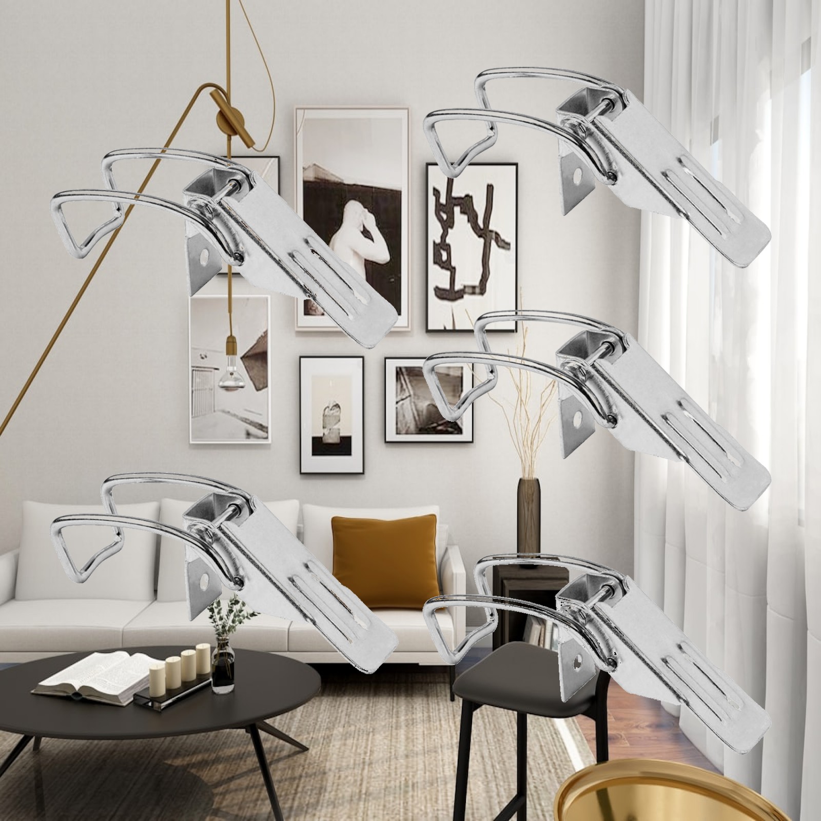 Furniture Hardware Accessories - 5x Loquet de verrouillage en métal