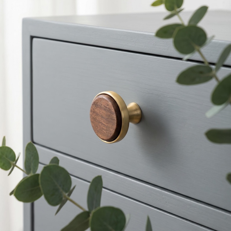 Japanese Furniture Hardware - Poignées de rangement en bois de
