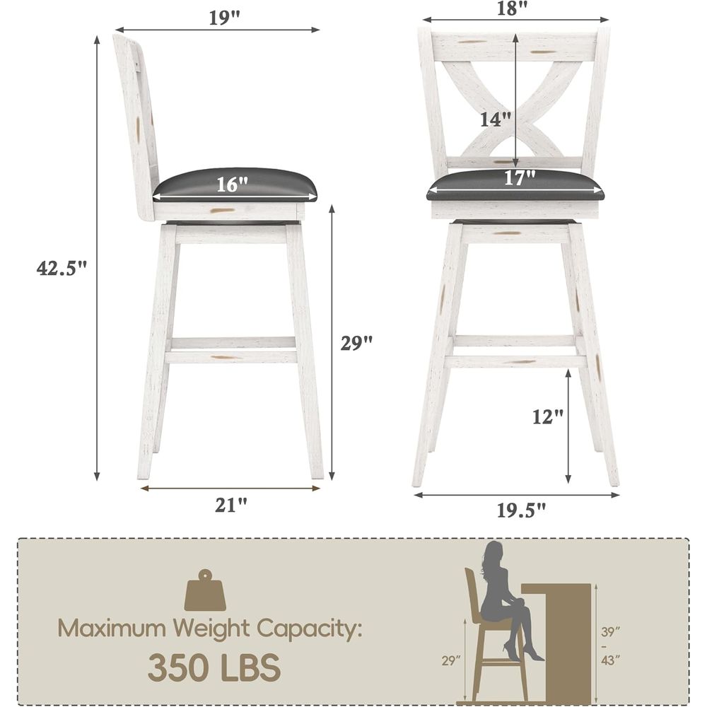 Ensemble de 2 tabourets de bar - Furniture Leg Set avis et prix