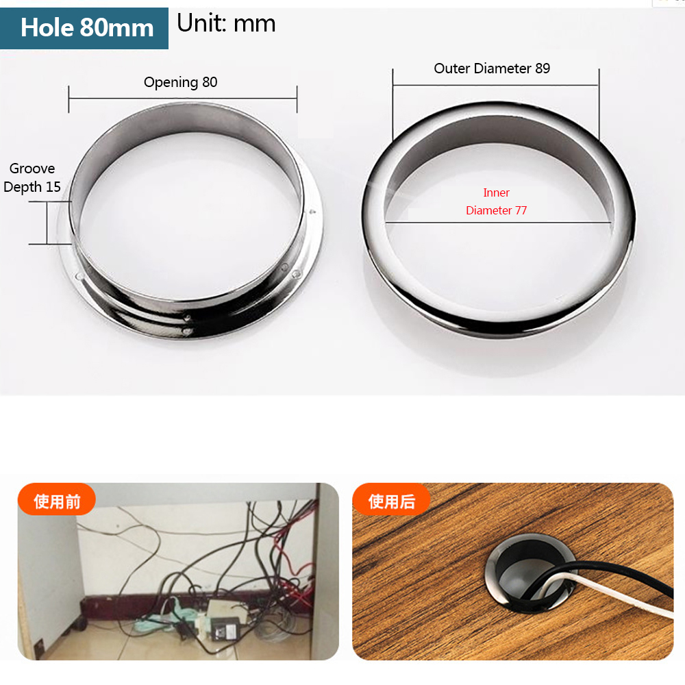 Couvercle de trou de fil décor - Furniture Hardware Accessories avis et prix