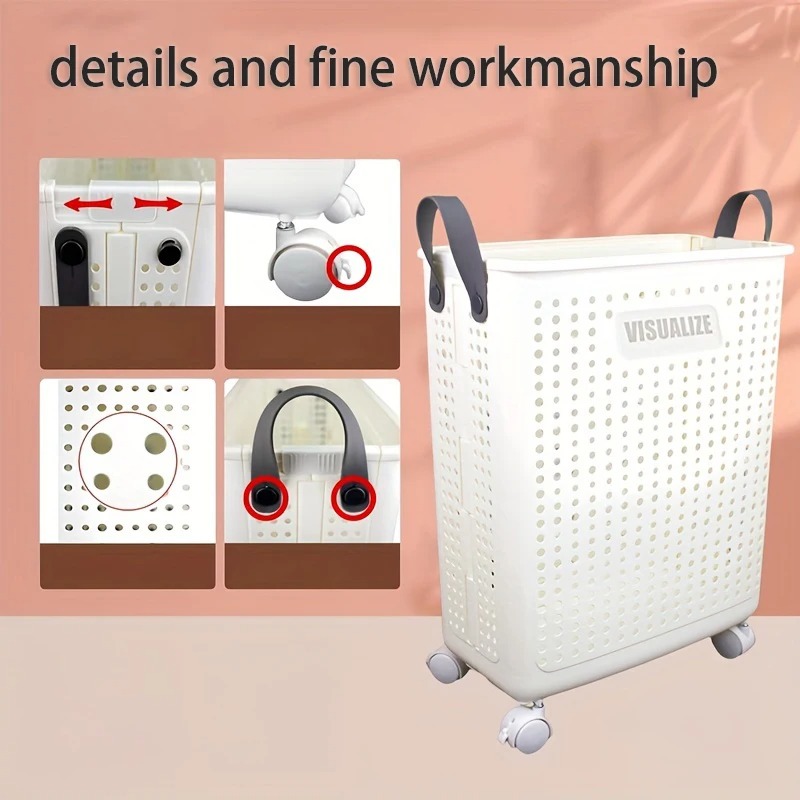 Panier à linge pliant à roulet - Furniture Hardware Pulls avis et prix