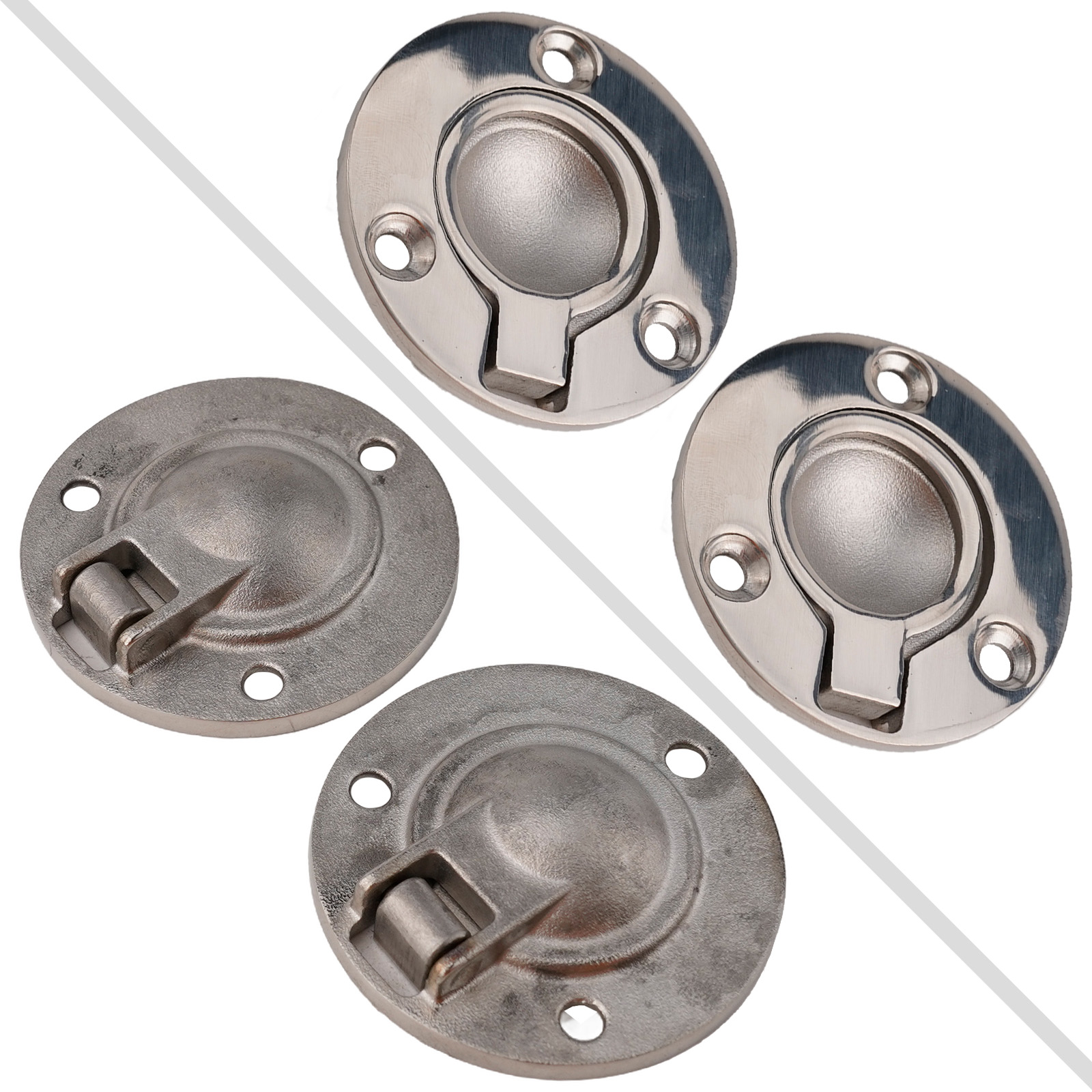 2 poignées encastrées rondes e - Furniture Hardware Pulls avis et prix