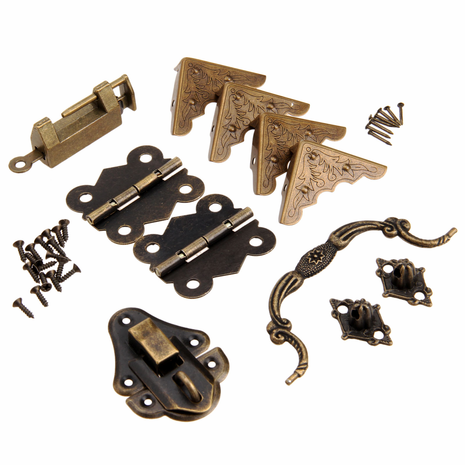 Loquet de boîte en bois antiqu - Furniture Hardware Pulls avis et prix