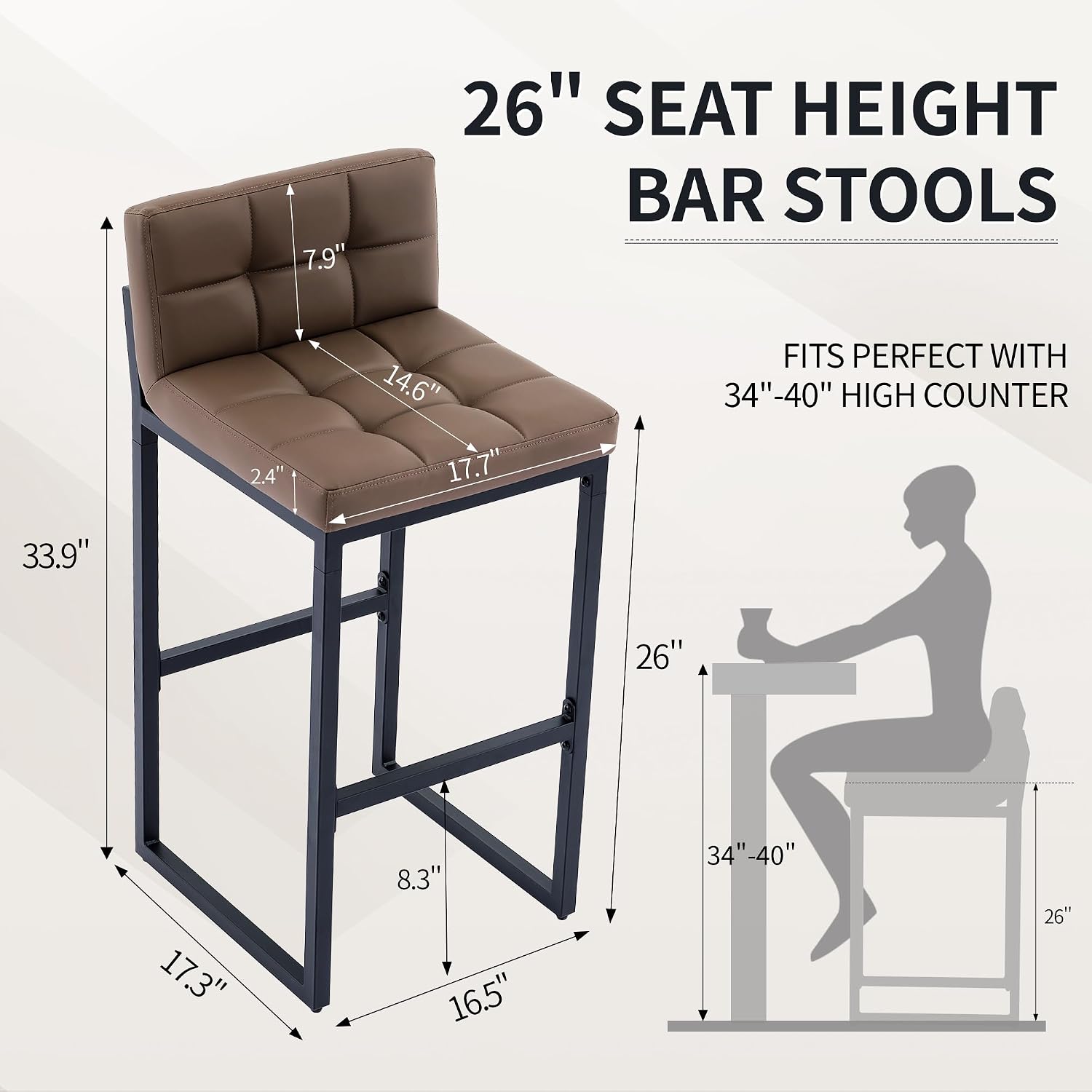 Ensemble de 4 tabourets de bar - Furniture Leg Set avis et prix